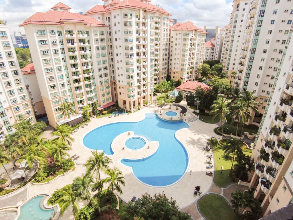 Pool View from Costa Rhu Apartment